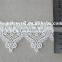 6 1/2cm polyester embroidery lace trim white lace trim decorative lace trim for wedding dress