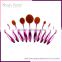 2016 High quality hot selling professional cosmetic 10pcs makeup brushes sets