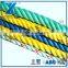 3 strand color PP rope