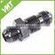 AN10 10AN FLARE BLACK STRAIGHT ALUMINIUM BULKHEAD FITTING W/NUT