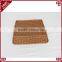 Hand woven customized food storage square shape plastic poly rattan basket for fruit