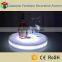 PE material round shape RGBW color LED wine pallet for events/party/wedding