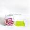 3sizes plastic lid,mini square glass candy jars