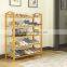 2017 new style bamboo shoe rack with many floors