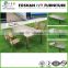 New arrival 2015 stainless steel dinning table with glass outdoor