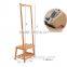 Solid beech Wood Coat Rack Hat Purse Display Stand with shoe bench entry way coat rack