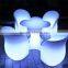 Hot Sales Popular Outdoor Night Club LED Illuminated Bar Table No folded Led Furniture