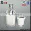 cosmetic 30ml 60ml white color square plastic acrylic lotion bottle with pump