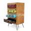 Art Furniture Chest Of 4 Drawers, Suite Case Patron Front Side Multi Color