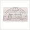 Kearing brand round transplant plastic 6 inch military protractor with accurate scale for military use