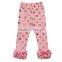 Wholesale high quality baby wear cotton leggings polka dot ruffle pants kids autumn clothes