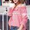 MAXNEGIO 2017 korean womens off shoulder top shirt