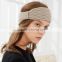 2016 winters cashmere wool cable knitted headband for women