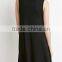 Pure color contracted large pendulum sleeveless dresses