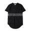 custom wholesale special cool men o-neck T-shirt and short sleeved with back zip fastener