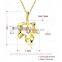 Leaves pendant zircon necklace fashion ideas