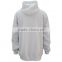 2016 New Customized wholesale shiny black 100% polyester satin grey zip hoodie