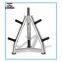 Integrated gym trainer free weight plate tree XR15