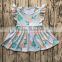 2017 Children girls dresses baby cute elephants pattern pearl dress kids clothes summer skirt