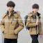 2016 Custom LOGO Fur Hood Mens Padded Down Jacket Winter