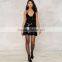 Women V Neck Sleeveless Full Sequins Halter Bodycon Party Mini dress Girls Sexy Hot Clubwear