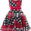 children's tight waist cartoon printed sleeveless dress