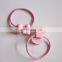 Good fashion pink platsic bowknot hair band elastic for kids