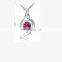S925 SILVER Beautiful Angel Feather Rhinestone Necklaces Silver Plated Jewelry Elegant Necklace Pendant FASHION BIRTHDAY GIFTS