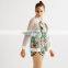 new design high quality standing collar long sleeves breathable quick dry zipper grid print sun protective coat