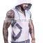 no labels blank sleeveless hoodies zip up hoodies multi color wholesale