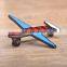  Manufacturer Gunblack Plated Enamel Cartoon Airplane Brooch For Women
