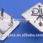 custom made metal logo engraved label plate sticker for handbag/car/garment /cap