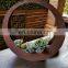 Amazon top seller antique corten steel metal planter for succulent