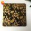 JYF004 Anti-fingerprint 304 color titanium etching decorative stainless steel sheet prices