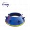 High Manganese Mantle Blow Liner Apply to Trio TP350 Cone Crusher Spare Parts