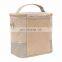 Eco Friendly Custom Insulated Lunch Bag Linen Cement