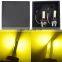 NEW H13 9008 3000K Yellow 7600LM COB LED Headlight Bulbs Kit High & Low Beam