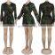 5XL Plus Size Women Long Jackets Camouflage Printed Coats Long Sleeve Turn Down Collar Button Outwear Autumn Casual Streetwear