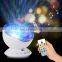 DDP shipping wholesale star projector music player decorative galaxy ocean wave starry sky kids projector light