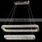 Stainless steel crystal industrial style button chandeliers hotel living room hanging pendant light