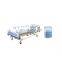Best price metal hospital bed medical manual hospital couch three crank alluminium siderail for patient