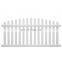 scallop vinyl picket fence white plastic pvc picket fence panel with gate