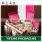 2015 food grade Square christmas gift chocolate packaging box design with Tray