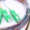 Fiber optic cable meter price 1meter SC UPC/APCfiber optical pigtail 12 color fiber cores MM 50/125 0.9mm fiber optic pigtail