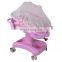 High quality movable ABS Plastic New Born Baby Bed Infants Hydraulic Baby Cot for Hospital use