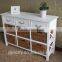 simple european style classic white wooden wicker bedroom furniture manufacturer bedside table nightstands cabinet