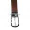 Men beautiful brown color belts silver pin buckle genuine leather belt hot sell for mens