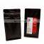 Custom Printed Matte Finish Black Silver Aluminum Foil Recycle Coffee Packaging Bag With Valve