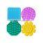 wholesale 4 pack  anxiety relief squishy funny gradient snappers mini bubble sensory fidget toy pack set