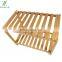 Home Furniture Simple Modern Bamboo 2-tier Shoe Rack Organizer Bench Luggage Storage Rack